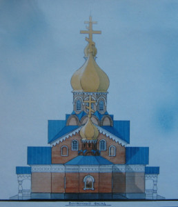 Проект. Восточный фасад храма