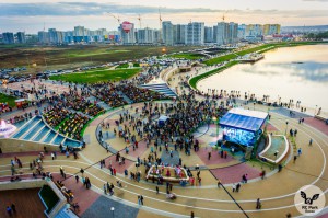 город Спутник фонтан