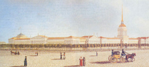 Адмиралтейская площадь. Барт Э., гуашь